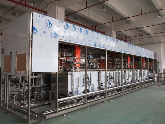 Mesin pembersih ultrasonik multi-tank otomatis yang memenuhi standar ROHS