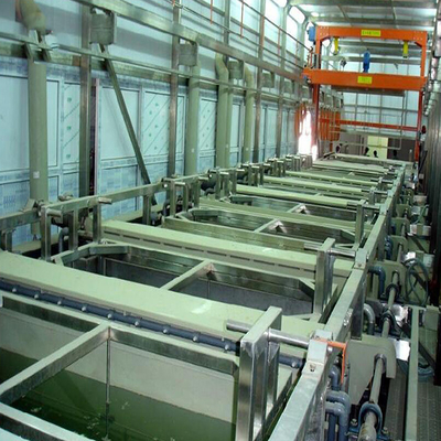 Aluminium Presisi Tinggi Anodized Equipment / Anodizing Line Produksi Benar-Benar Tertutup